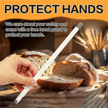 Bread Bow Knife Blades, 10.8inch Serrated Stainless Steel Blades with Screws, Screwdriver, for Wood Bread Cutter 12 Pcs