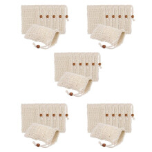 200 Pack Soap Exfoliating Bags,Soap Saver Made Sisal Mesh Soap Bag Bar Soap Bag with Drawstring for Bath & Shower Use