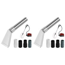 2X Accessoire D'Extracteur D'Aspirateur, Buse D'Extraction de Tête de Brosse D'Aspirateur avec 8 Connecteurs Nettoyage de Tapis Incassable B