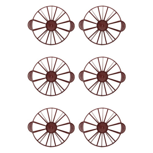 6X Cake Divider Slice Pie Cake 10 / 12 Piece Equal Portion  Divider Dark Red