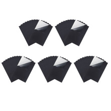 Schwarze Selbstklebende RüCkseitige FilzbläTter Stoff Klebrige RüCkseitige BläTter Selbstklebend Langlebig und Wasserdicht, 50 PCS
