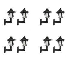 8 X Solar Betriebene LED Garten Garten Zaun Wand Laterne Licht Lampe Licht Sensor