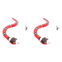 2X Giocattolo del Serpente Di Rilevamento Intelligente, Giocattoli Interattivi per Gatti Giocattolo del Serpente Elettrico Di Simulazione Realistica