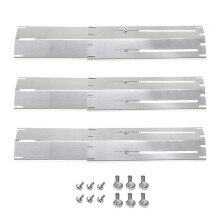 Verstelbare RVS Warmteplaat BBQ Gasgrill Vervangingsset Outdoor Kookaccessoires Kit voor Keuken 3 Stuks