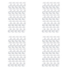 100 Pieces Table Skirting Clips Plastic Tablecloth Clips with Hook and Loop for Meeting Party Indoor Outdoor Events