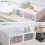 12Pcs Foldable Plastic Transparent Shoe Box Storage Clear Stackable Organizer 10