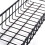 5X Hanging Basket for Wire Wall Grid Panel, Multi-Function Wall Storage and Display Basket, 40X10X5CM, Black Painted 10