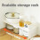 2X Retractable Kitchen Cupboard Organizer - Space-Saving Closet Rack, Wardrobe Makeup Cabinet Holder, Storage Shelf 3