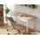 Beliani Home Office Desk VITRION 120 cm 60 cm Light Brown/ White 3