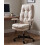 Beliani Office Chair MELOCUSH Fabric Off-White 2