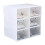 12Pcs Foldable Plastic Transparent Shoe Box Storage Clear Stackable Organizer 9
