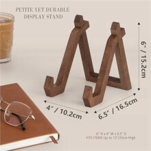 2X Support de Livre de Cuisine en Bois Rétro, Comptoir de Cuisine, Support de Livre de Cuisine en Bois, Présentoir de Table pour Photos