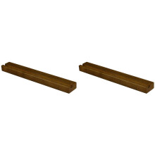 2X Wall Record Holder Wood Vinyl Record Shelf Wall Mount Record Storage Racks Small Wall Vinyl Record Holder