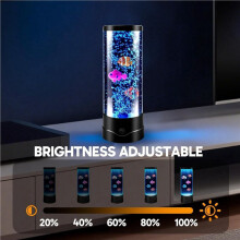 2X LED Aquarium Bubble Fish Tank Lamp, Birthday Gifts for Adults Kids Teens, Relaxing 16 Color Remote Fake Fish