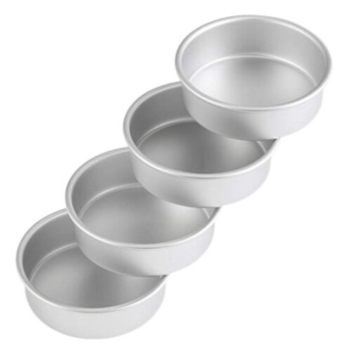 Conjunto de 16 Formas Pequenas para Bolo de 4 Polegadas, Formas Redondas para Bolo, Assadeiras para  Bolos, Pizzas, Quiches, Não Tóxicos e 1