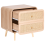 Beliani 2 Drawer Bedside Table SCONE Light Brown 4