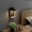 10X Reading Wall Light with USB Port Charging  Rack Bedside Lamp with  -Black 3