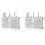 2X Wireless Wifi Router Storage Boxes Wooden Box Cable Power  Wire Bracket Wall Hanging Plug Board Shelf 1