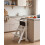 Beliani Kitchen Helper MOGO Pine Wood White 2