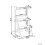 Beliani Kitchen Helper MOGO Pine Wood White 3