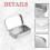 20 PCS Small Storage Box with Lid Rectangular Small Tin Boxes Metal Box with Lid Small Tin Box for Home Storage Silver 4