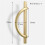 8Pcs Gold Cabinet Pulls Drawer Pulls Half Moon Shape Cabinet Pulls Drawer Dresser Handles Kitchen Cupboard Handles A 3