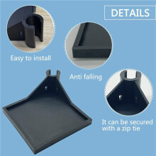 8 PCS Grow Tent Corner Shelf,16 mm Grow Tent Accessories,Grow Tent Shelves for Place the Hygrometer Camera Black