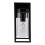 LED Rectangular Outdoor Wall Light Clear Metal Lantern Garden Wall Lamp(Include Bulb)White Light 6