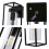 LED Rectangular Outdoor Wall Light Clear Metal Lantern Garden Wall Lamp(Include Bulb)Warm Light 8