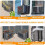 2X Capa de Malha para Ar-Condicionado, 22x15,7x16,5 Polegadas, Capa de Malha para Ar-Condicionado de Janela Ventilada para Proteção de Unidade de CA 4