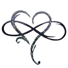 Metal Wall Decoration Unique Design-Wall Art Room Decoration Eternal Love Infinite Heart Iron Art Decor Interior Decor-S