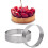 60 Pack Stainless Steel Tart Rings,Perforated Cake Mousse Ring,Cake Ring Mold,Round Cake Baking Tools 6cm 3