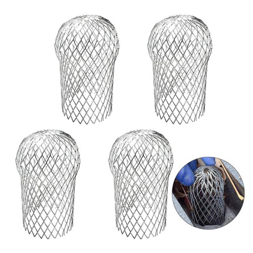 20 Pcs Gutter Downspout Guards 3.5 Inch Aluminum Leaf Filter Strainer Expandable Gutter Downspout Protector 2