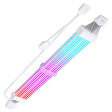 Soft PC Neons Extension Cable 12+4Pin Male To Female With-White