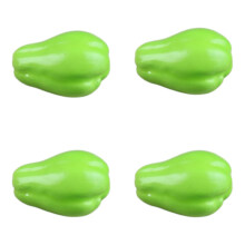 4 realistisen keinotekoisen chayote-hedelmän pakkaus, yksityiskohtainen askartelu, kestävä koristeluun, valokuvaukseen, oppitunneille,