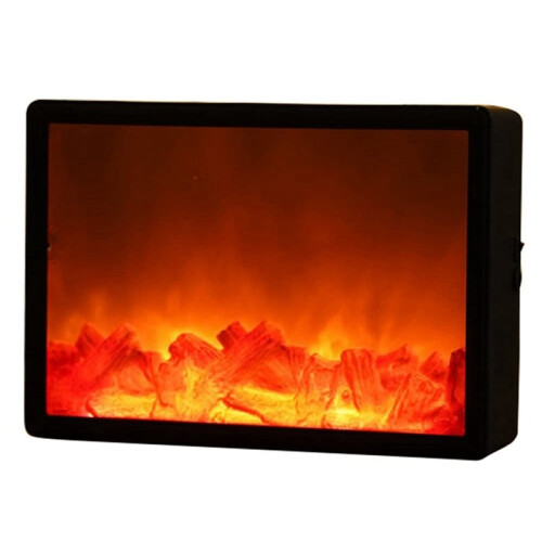 2X LED Fireplace Light Simulation Flame Light Nordic Style Decorative Fireplace Light Home Crafts Atmosphere Night Light 1