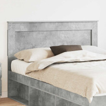 vidaXL Headboard with Headboard Concrete Grey 150 cm Engineered Wood