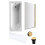 Balterley Round Single Ended 1700x700 Bath Set - Front Bath Panel & Brushed Brass Screen & Brushed Brass Waste 1