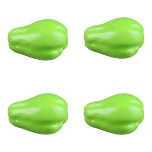 Συσκευασία με 4 ρεαλιστικά τεχνητά φρούτα Chayote, λεπτομερείς κατασκευές, ανθεκ