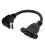 Συμβατό με HDMI 2.0v 4K*2K Γωνία 90 μοιρών Αρσενικό σε Θηλυκό Καλώδιο Προέκτασης Βά 1