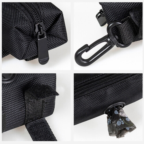 (Black) Pet Bag Holder Organizer for Small Animals 2