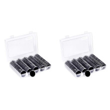 200 Pieces 30mm Coin Capsules and 5 Sizes (17/20/25/27/30mm) Protect Gasket Coin Holder Case with Storage Organizer Box