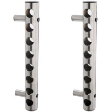 2X High Quality Wine Bottles Holders Stainless Steel Wine Rack Bar Wall Mounted Household Storage Kitchen Holder 8 Holes