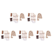 250Pcs Suitcase Favor Box Party Favor Candy Box, Vintage Paper with Tags and Rope for Wedding/Travel Themed Party