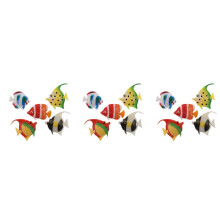 Kuenstliche Multi Farbige Kunststoff Fisch Ornament 15 Stueck fuer Aquarium