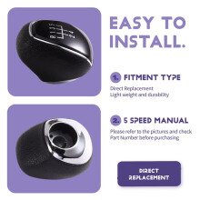 5 Speed Manual Gear Shift Knob for Excelle 2015-2019 for Aveo Gear Lever Shifter Replacement