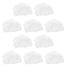 1000 Pcs Home Furniture Decor 5 mm White Plastic Hole Drilling Cover