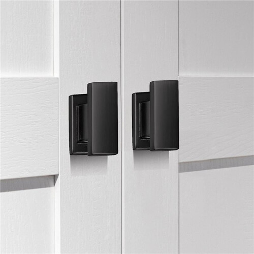 20 Pack Square Black Cabinet Knobs Drawer Dresser Knobs Cabinet Handles for Cupboard Bathroom Kitchen Cabinet Hardware 2