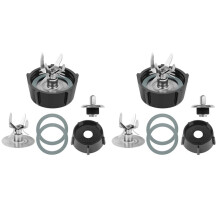 2X 6 Point Fusion Blade 4980 & 4902 Blender Jar Botten Ersättningsdelar Kompatibel för Osterizer Blender Blade
