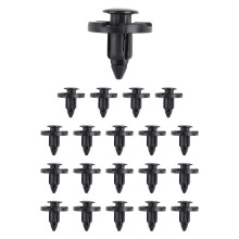 20 pcs Plastic Rivets for Clip Screw Type Fastener, Black